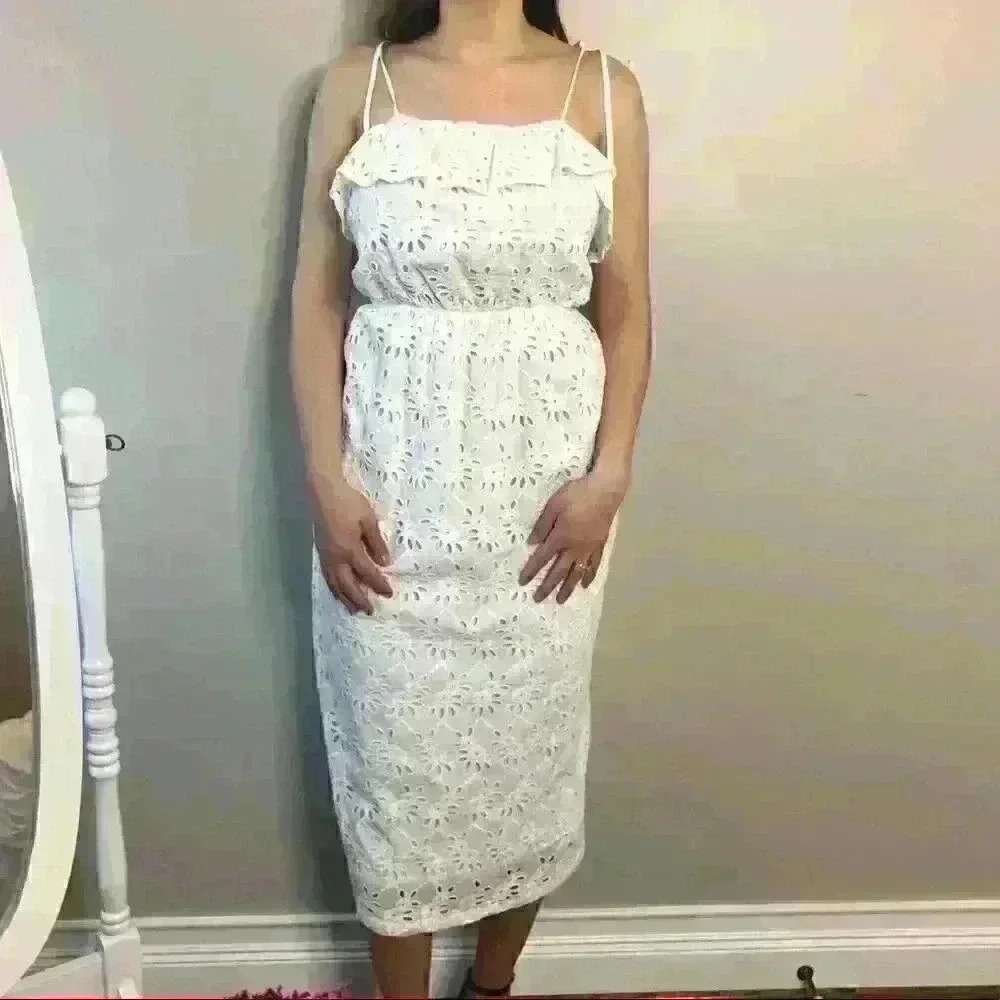 First Monday Ivory Midi Dress - Picture 6 of 8